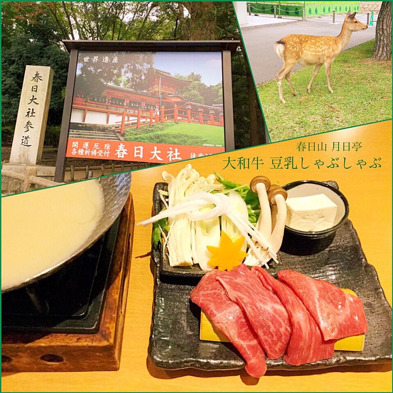 大和牛 豆乳しゃぶしゃぶ(月日亭)