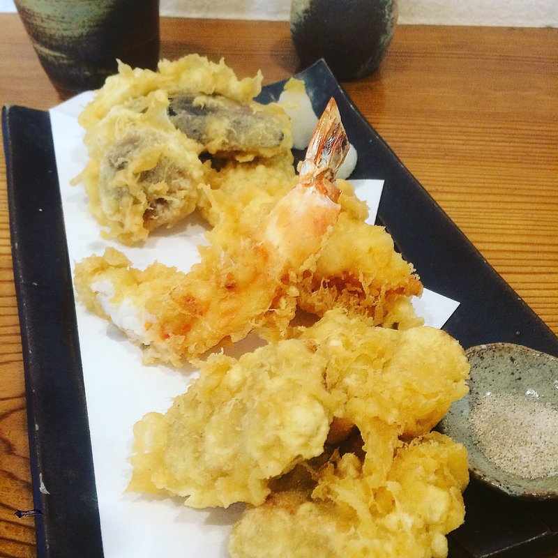 車海老と穴子の天麩羅(奈佳一)