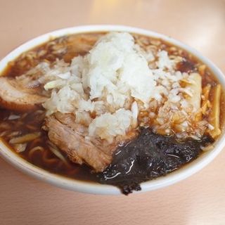 らーめん並  玉ねぎトッピング(梅乃家)