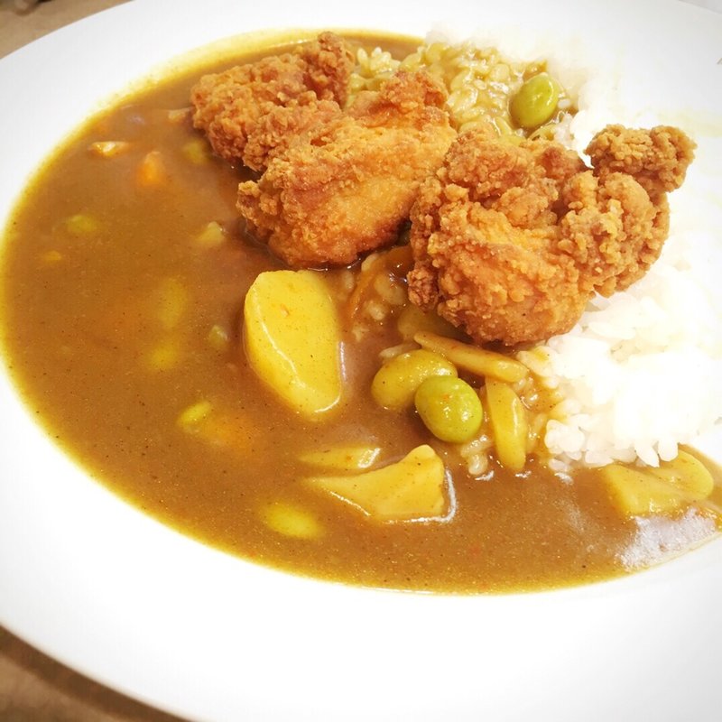 唐揚げカレー(辛口)(からなべ屋浜松町店)