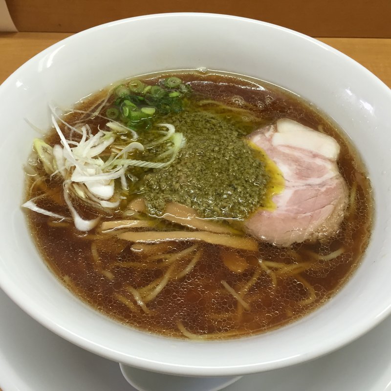 醤油そば～牡蠣のアヒージョ添え(中華そば 大井町 和渦 )