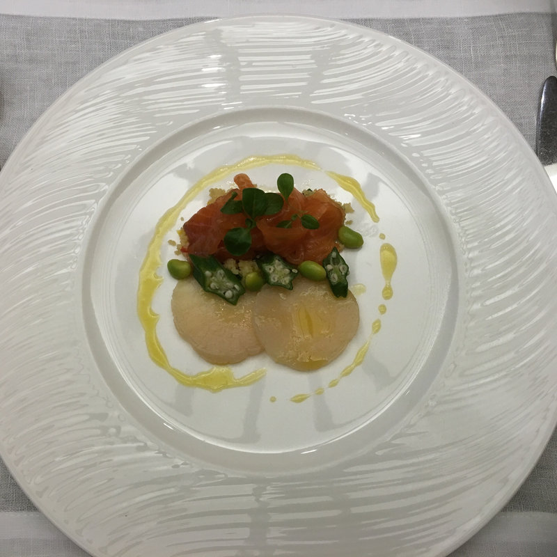 サーモンとホタテ(アマン東京 )