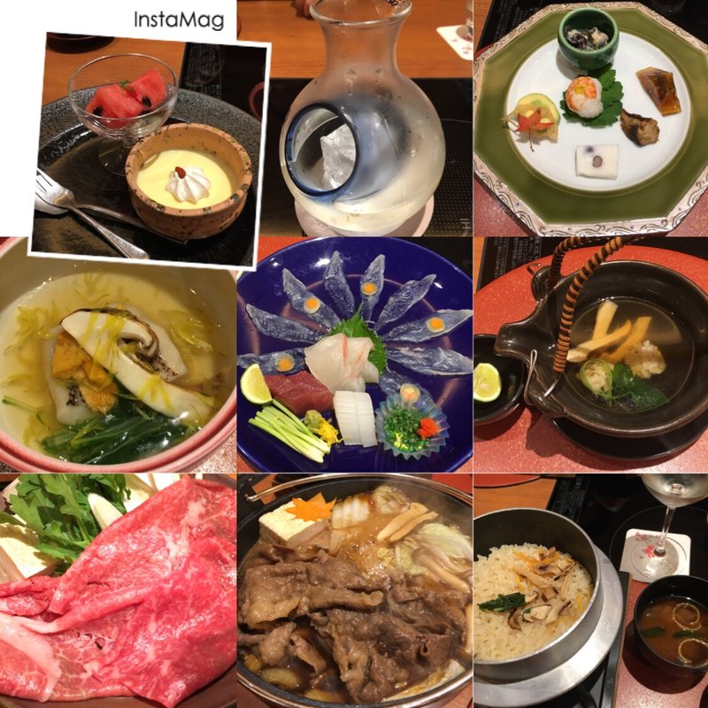 近江牛と松茸の特別会席(下関 春帆楼 あべのハルカスダイニング店)