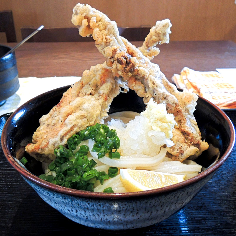 とり天ぶっかけ冷(情熱うどん わらく )