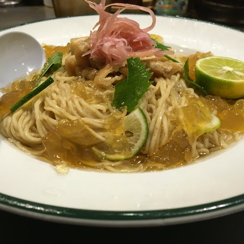 ソラの冷やしキツネ蕎麦(ソラノイロ ARTISAN NOODLES)