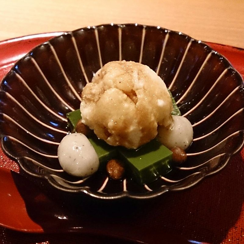 クリーム白玉みつ豆(手打そば風來蕎)