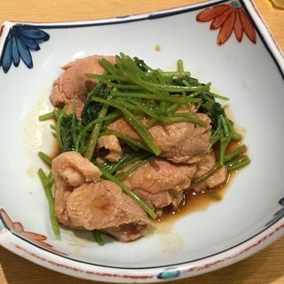 鴨わさ(そば処 本味楽 京王百貨店)