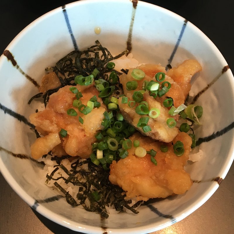 名物　鶏天丼(麵屋武一　汐留シティセンター店)