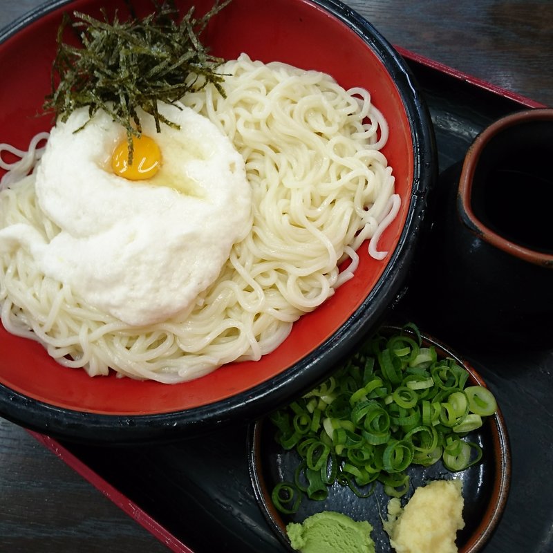 冷やし山かけ 細めん (さいめん)(資さんうどん 南里店)