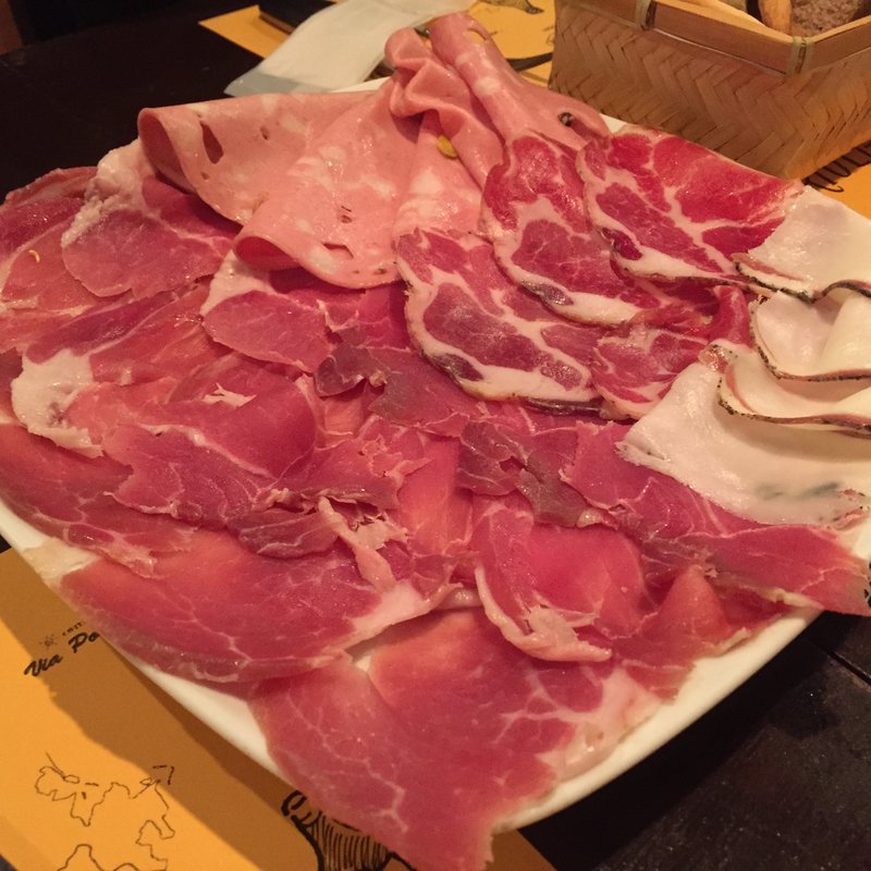 ポカポカ生ハム盛り(オステリアバールヴィアポカポカ )