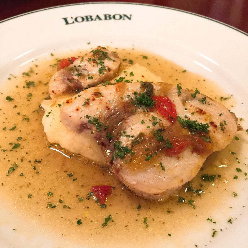 メカジキのブールノワゼットソース(BRASSERIE L'OBABON)