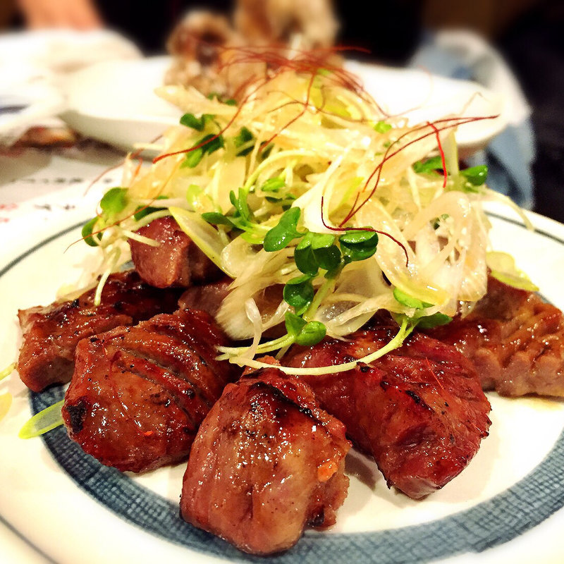 味噌たん焼 ネギ盛り(恵比寿 牛たん 英司)