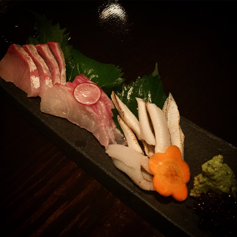 お造り三種盛り(楽坐 京都本店 （らくざ）)