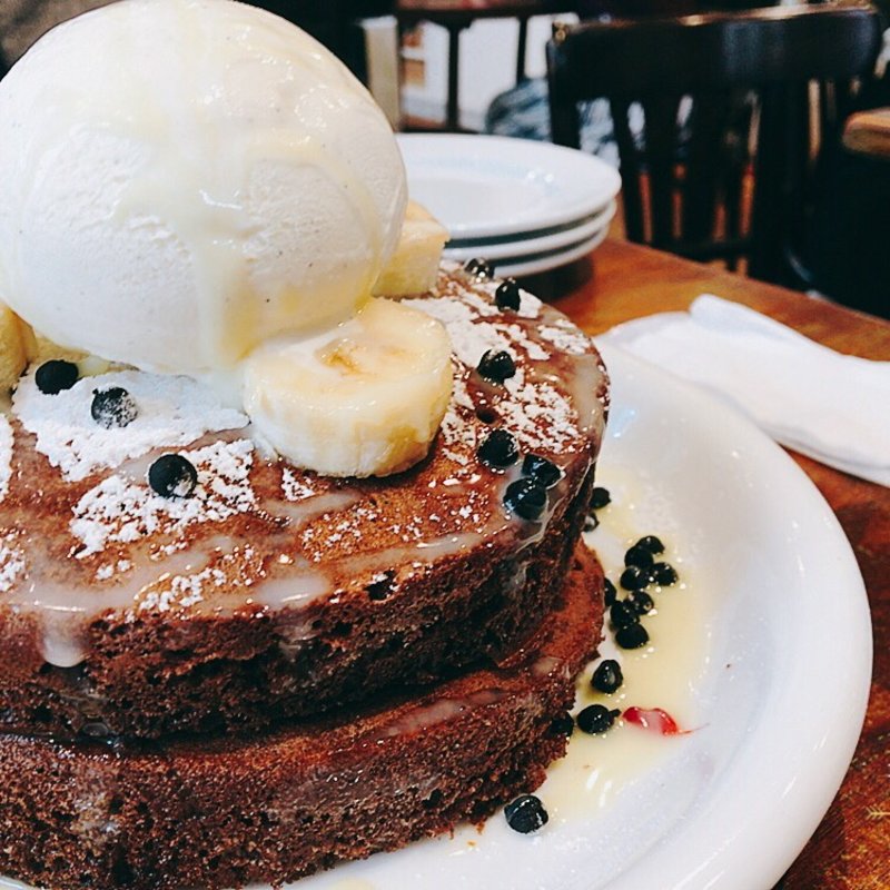 ショコラクッキーパンケーキ　ハーフサイズ(カフェ アクイーユ 恵比寿)