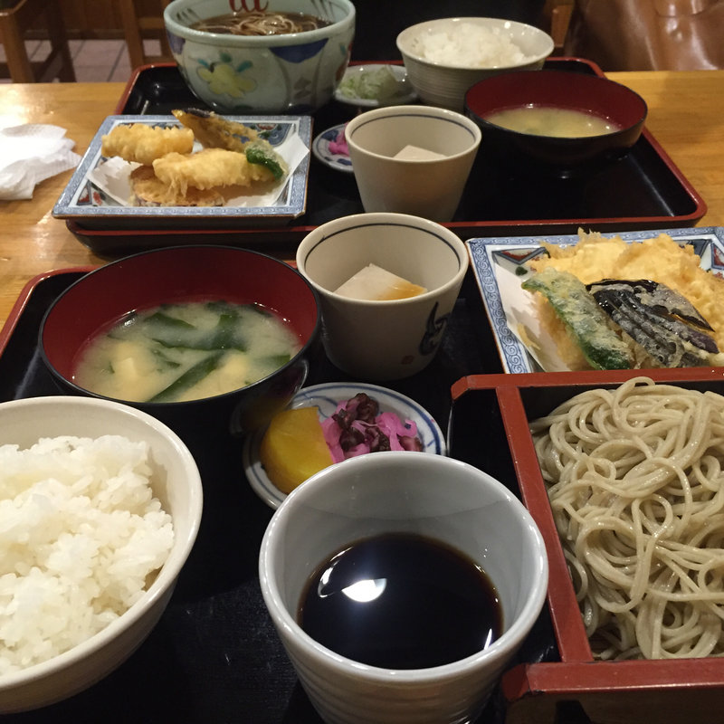 日替わり天ぷらそば定食(海老民 本店)