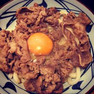 牛すき釜玉(丸亀製麺 郡山店 （まるがめせいめん）)