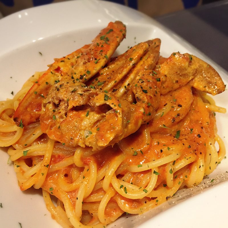 渡り蟹のオーロラソース(フェリーチェバジル BK Cafe)