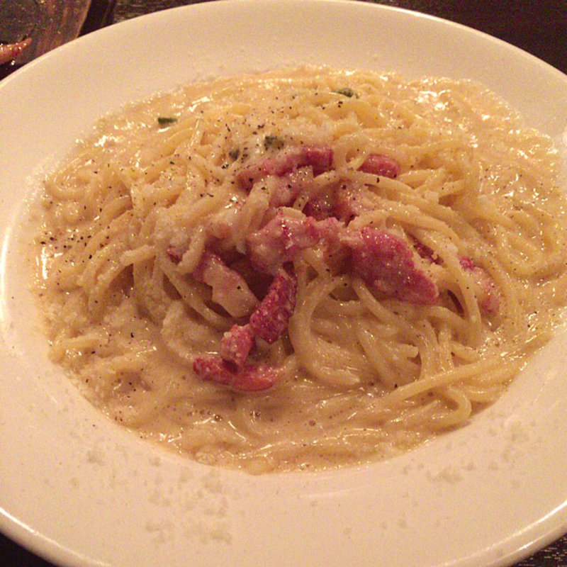 青唐辛子のカルボナーラ(コモードキッチン （comodo kitchen）)