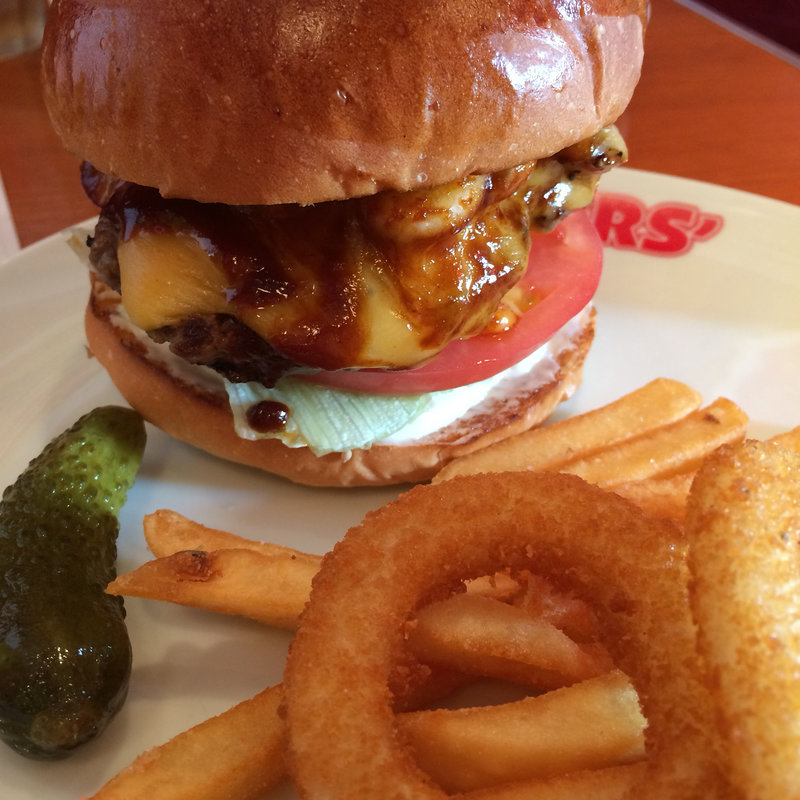 チーズバーガー マッシュルームトッピング(ブラザーズ 新富町店)