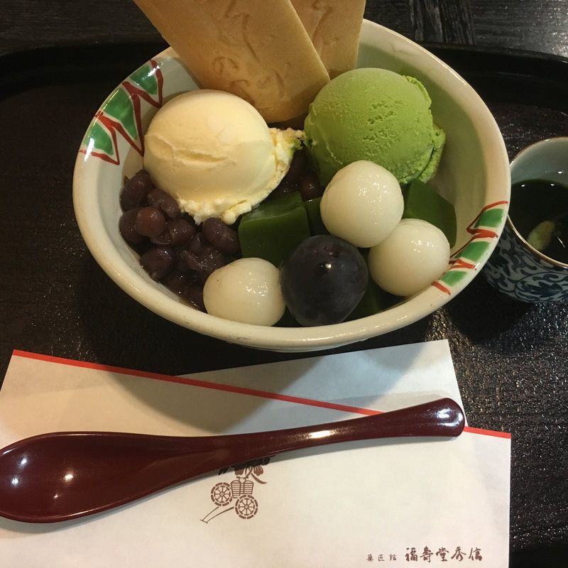 抹茶あんみつ(茶寮 季 上本町店)