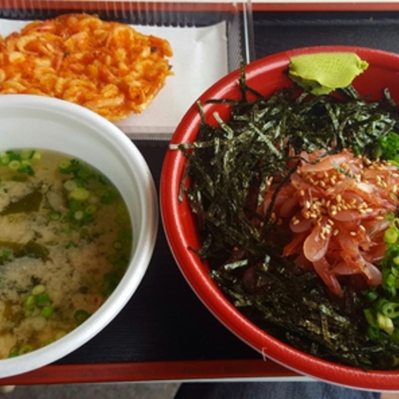 沖漬け丼セット(浜のかきあげや)