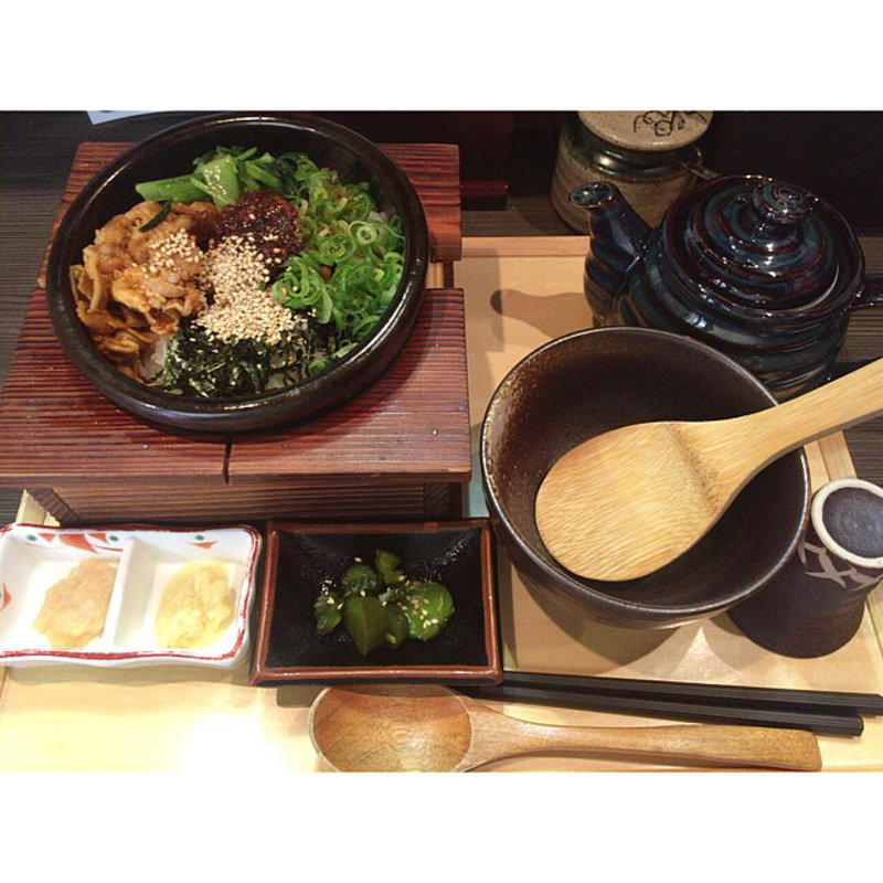 旨辛豚と自家製辣油のお茶漬け(だよね。 )