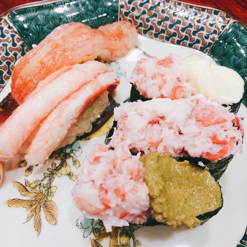 かに五点盛り(もりもり寿し 近江町店 )