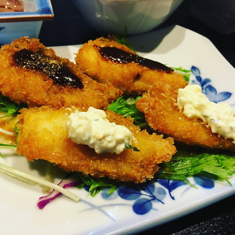 地鶏フライ(居酒屋 ひでちゃん)