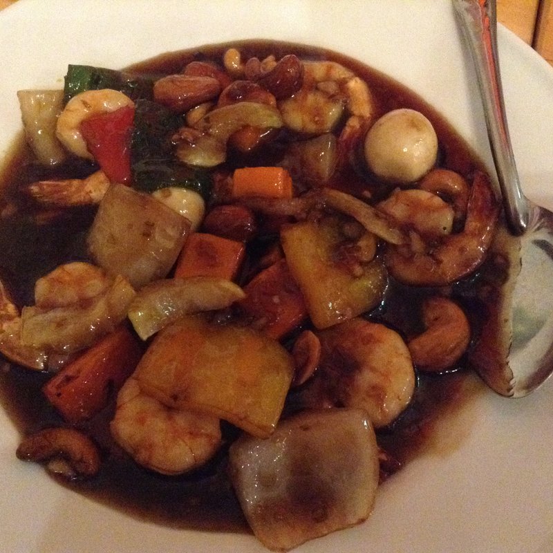 海老とカシューナッツの黒酢炒め(ベトナム酒場　ビアホイ )