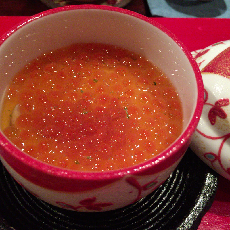 新イクラの茶碗蒸し(賛否両論)