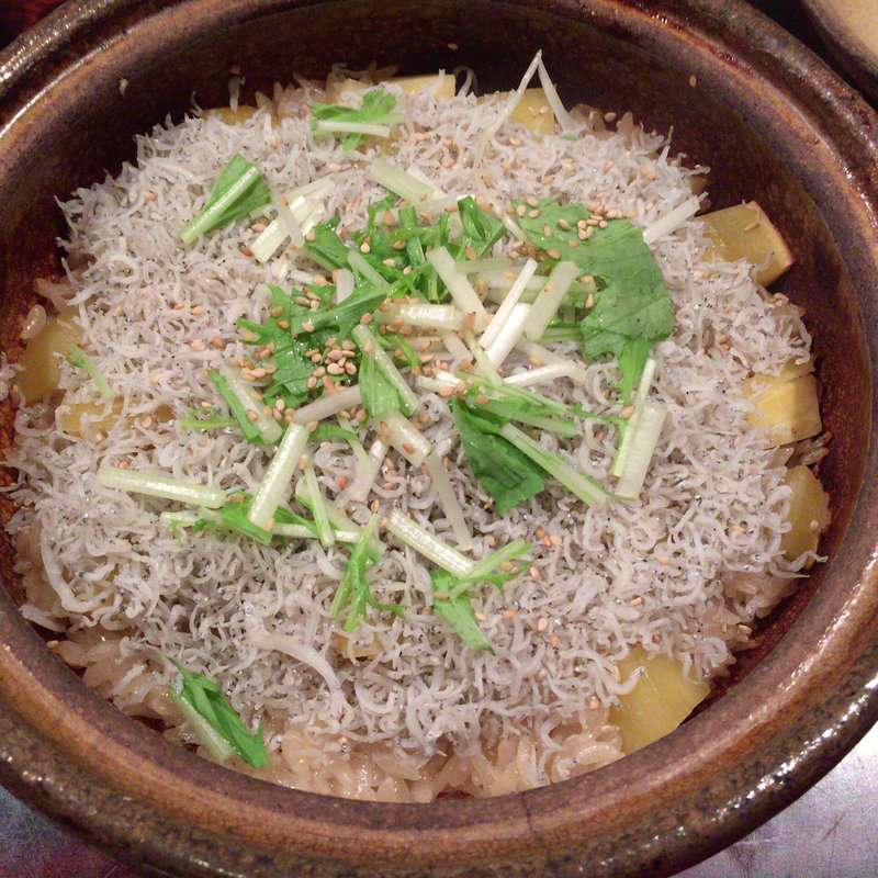 ジャコとサツマイモの炊き込みご飯(賛否両論)