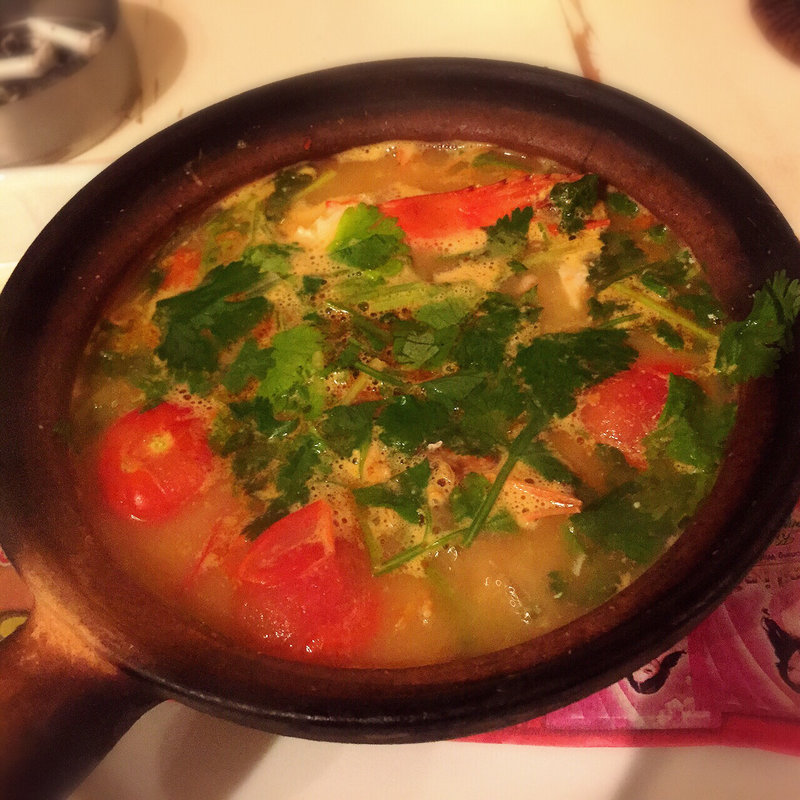 パクチーたっぷりトムヤムクン(ゴールデン・バーニング 渋谷店 （GOLDEN BURNING）)