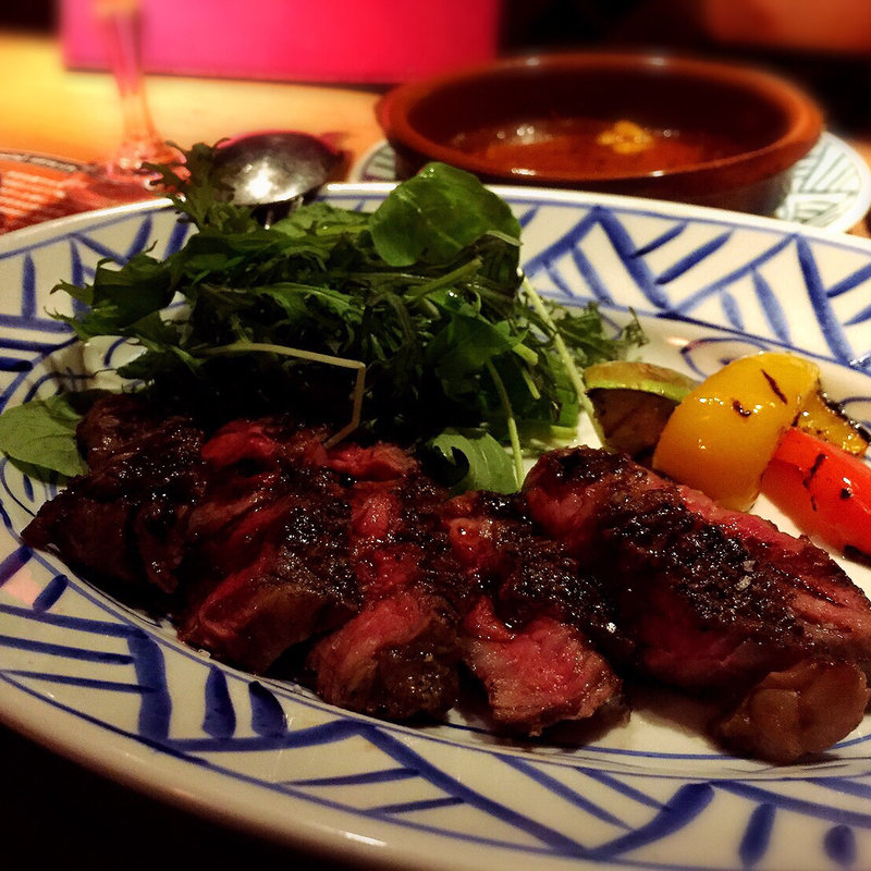 国産和牛グリルのシェリーソース(spanish restaurante sangria サングリア青山店)