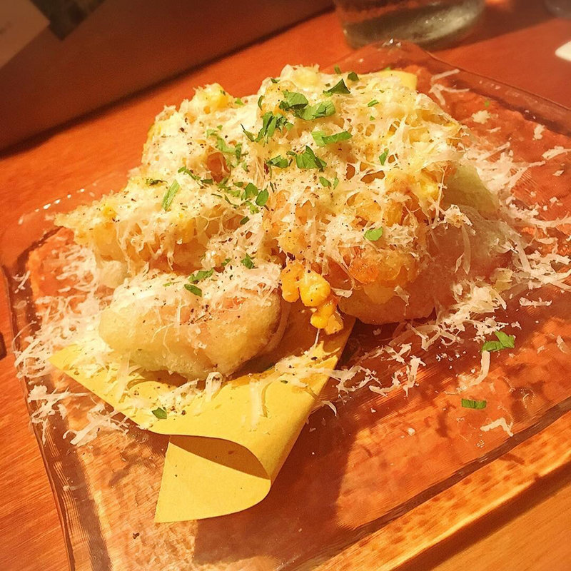 無花果とトウモロコシのフリット(クオーレアズーロ)