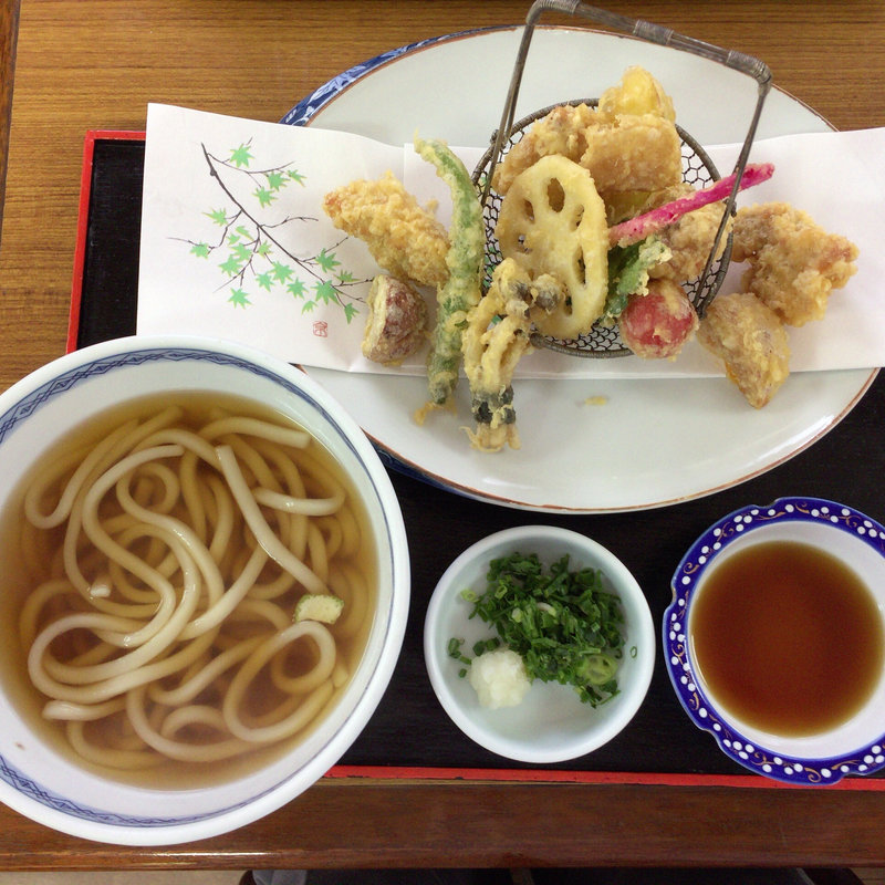 但馬地どりの天婦羅うどん(こざく羅)