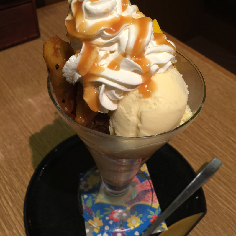 秋の和パフェ(茶房ひまわり イズミヤ洛北店 )