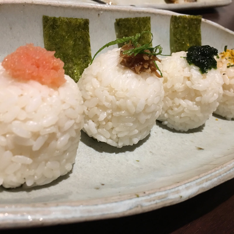 おにぎり4種盛り(雄屋 わさび)