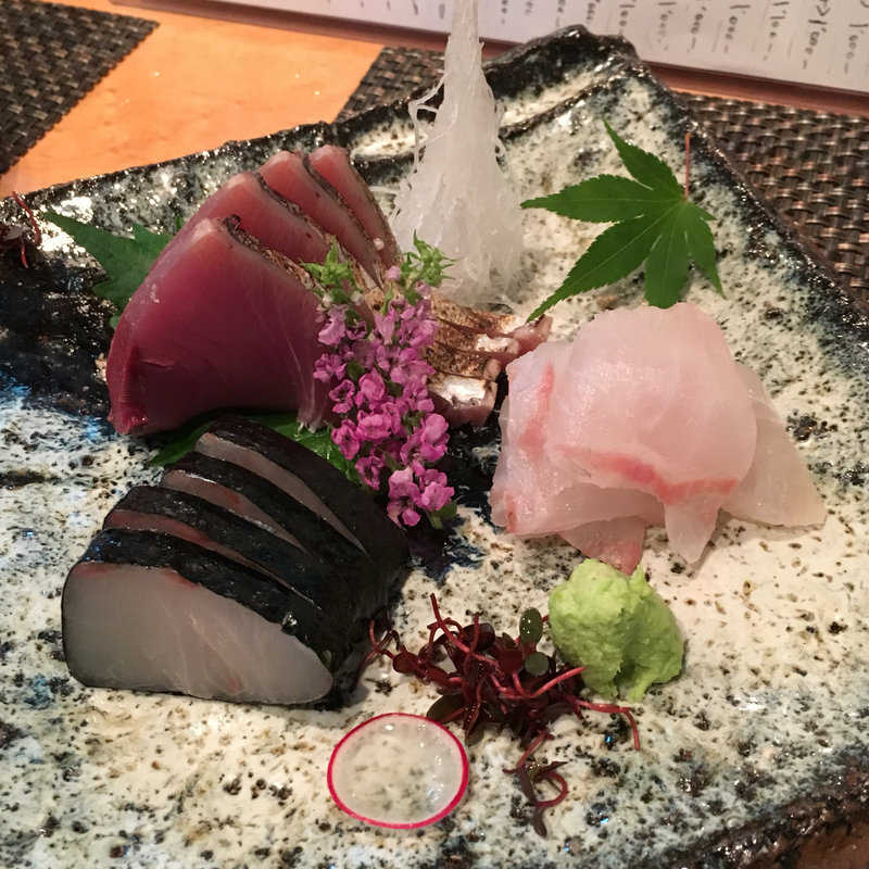 お造り3種盛り(いわ月 （イワヅキ）)