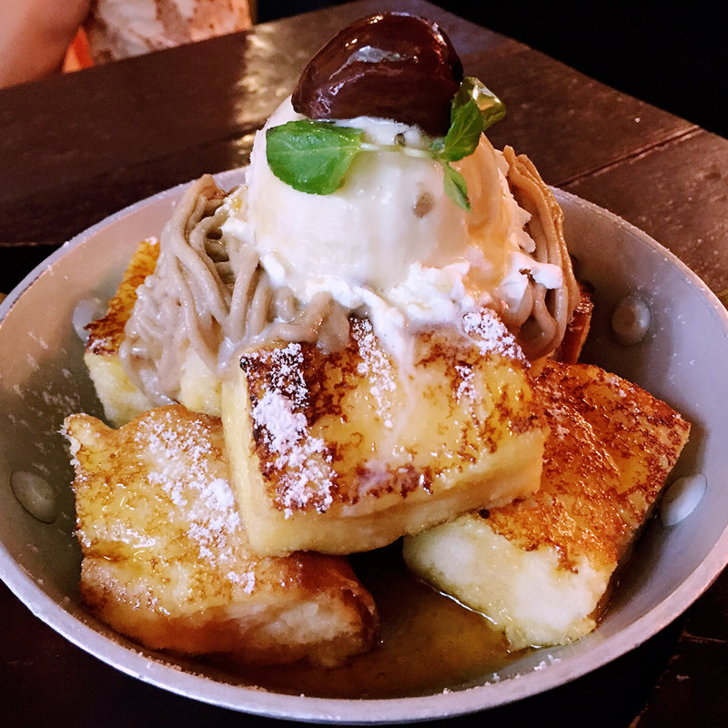 モンブランフレンチトースト(星乃珈琲店 鶴川店)