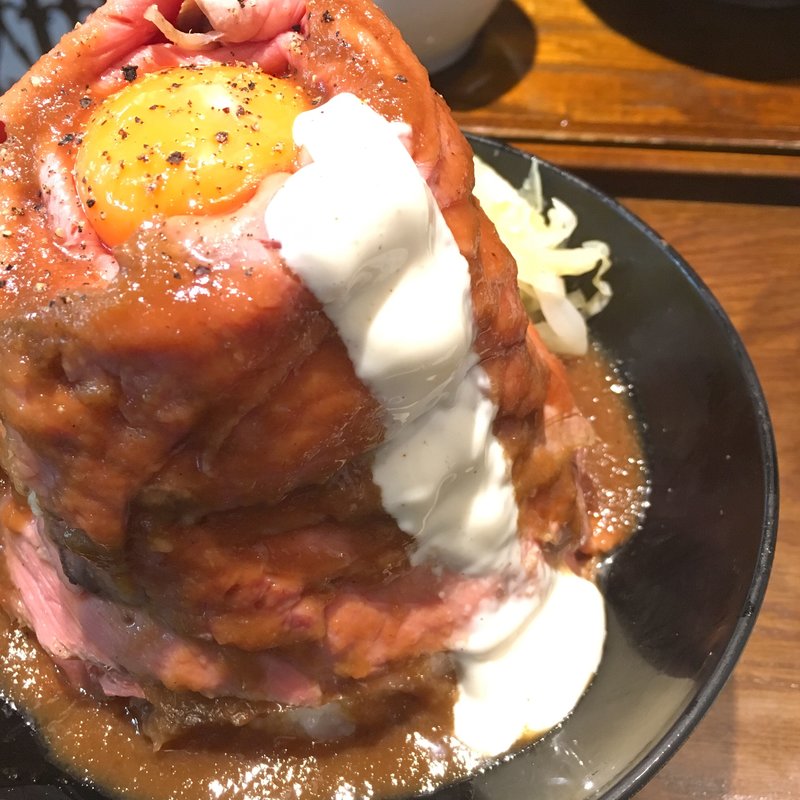 ローストビーフ丼肉増し(ローストビーフ大野)