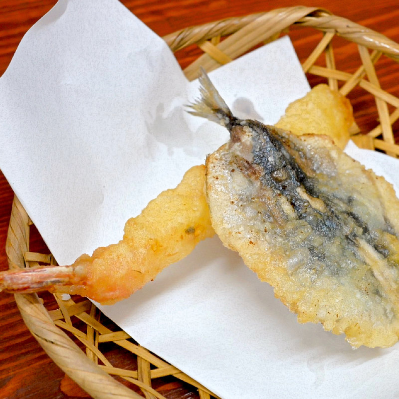 海老と鯵の天ぷら