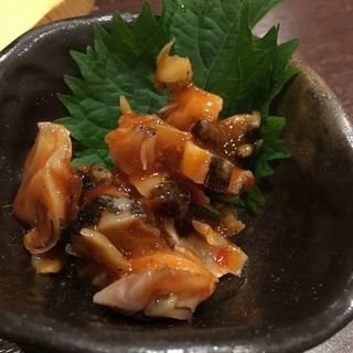 ツブ貝の辛味噌あえ(マグロ専門居酒屋 豊漁水産 茨木店 )