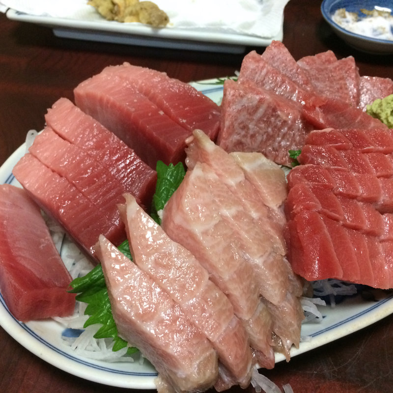 鮪刺身盛り(寿栄広)