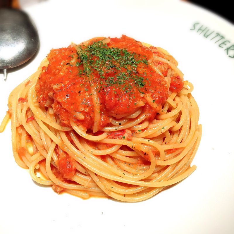 トマトクリームソーススパゲティ(SHUTTERS 自由が丘)