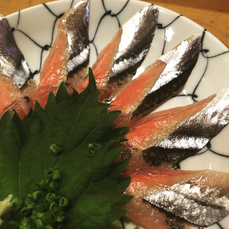 秋刀魚刺し(玄鮨)