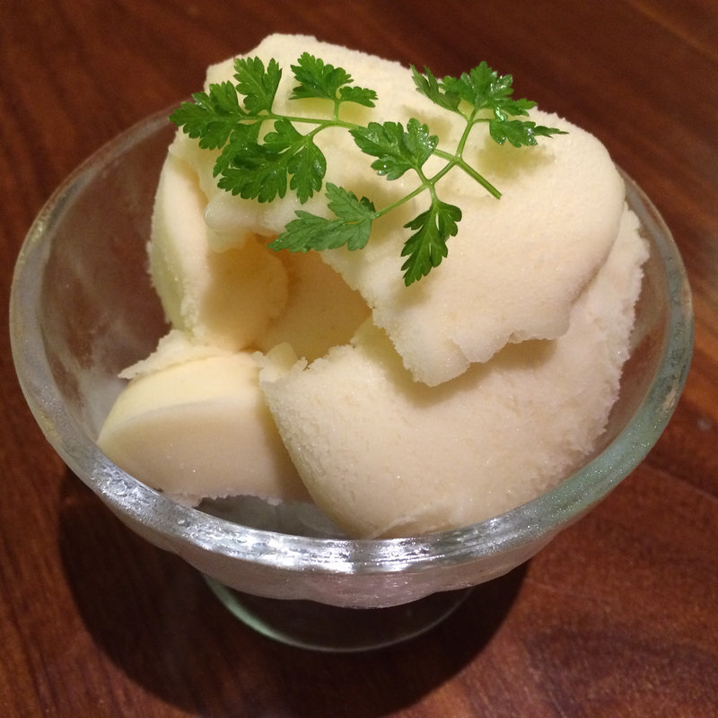 本日のシャーベット(新宿やさい 心菜)