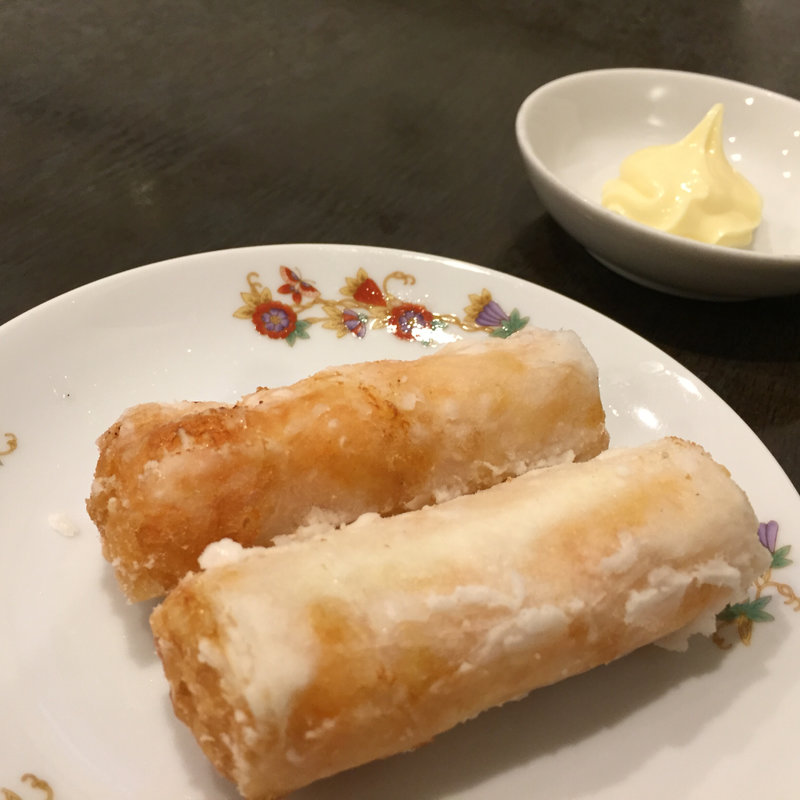 元祖海老のウェハース巻き揚げ(菜香新館)