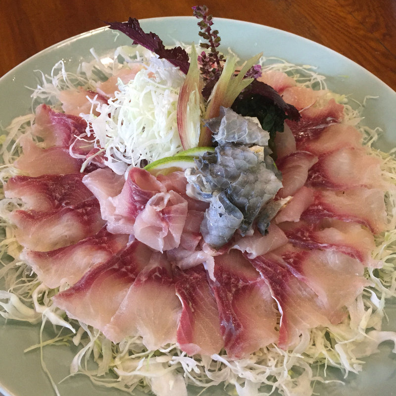 鯉の洗い(滝やま荘)