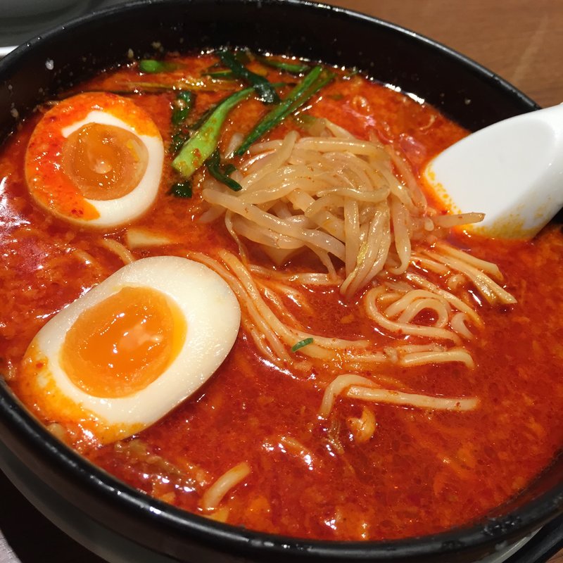 旨辛麺　太麺(来来亭 川崎菅生店)