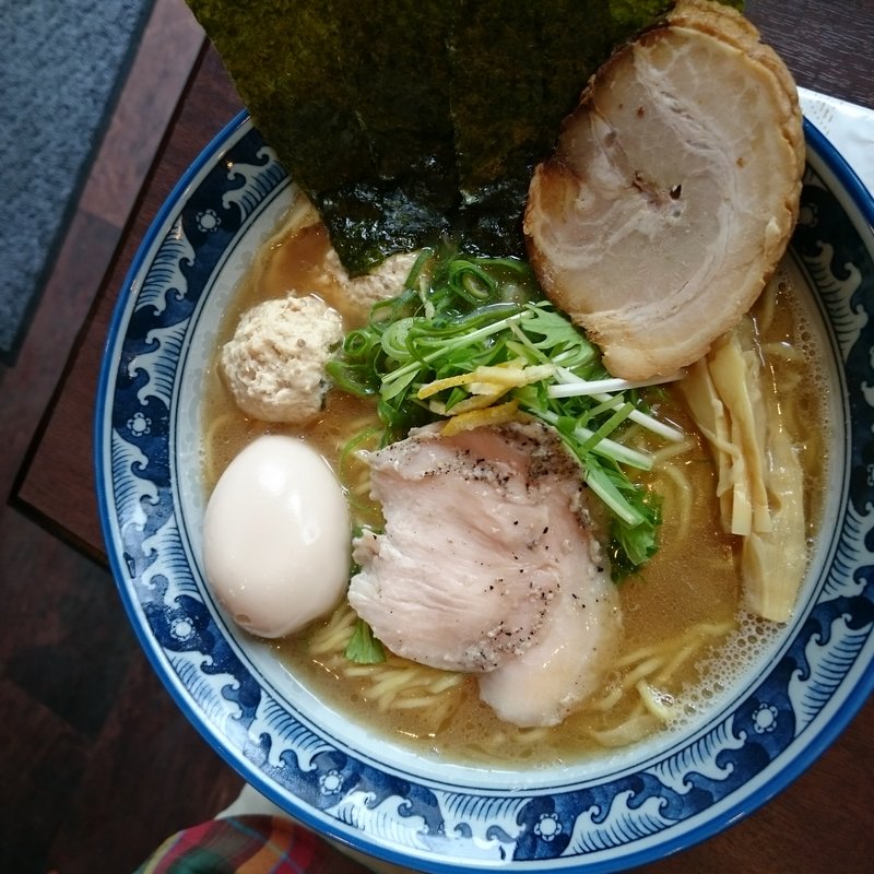 特製 中華煮干蕎麦(らーめん銀杏 松戸店)